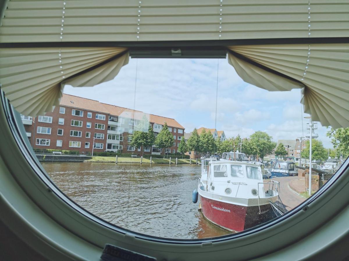 Hausboot Die Leseinsel Emden Exterior photo